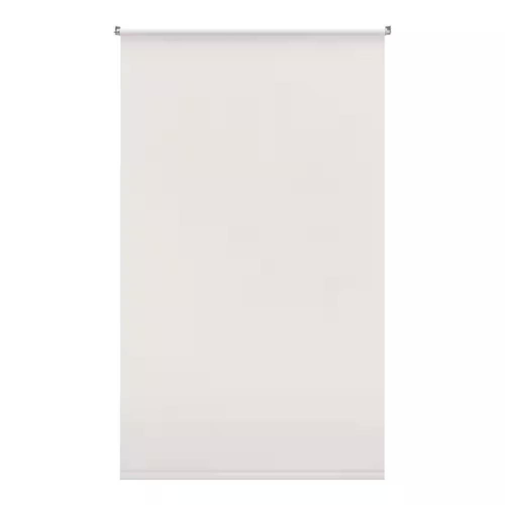Cut-To-Size White Cordless Light Filtering Vinyl Roller Window Shade 37.25 In. W
