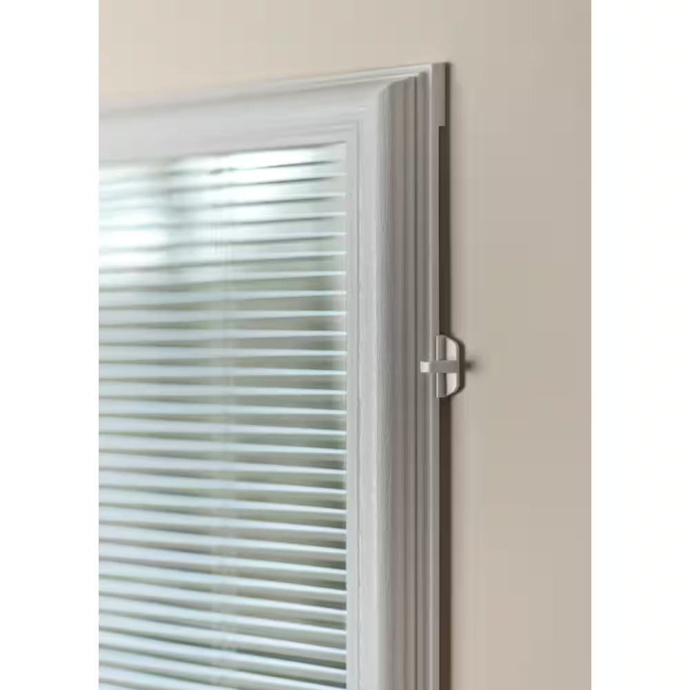 White Cordless Add-On Blinds for Raised Frame Doorglass 21-3/4 In. Width X 65-3/
