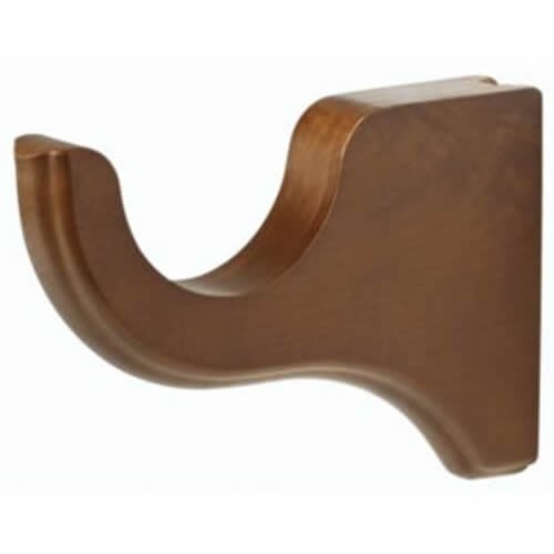 Kirsch Walnut Wood Trends Bracket 3 1/2″ Return for 2″ Pole(1 each) ( 5503EG085)