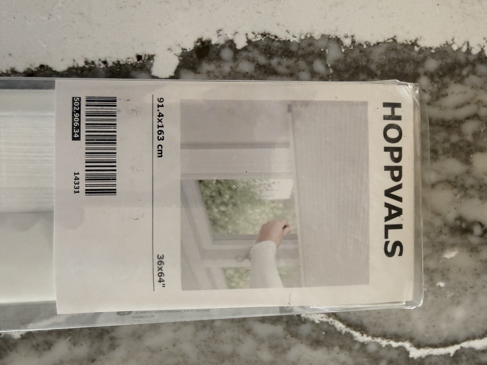 IKEA HOPPVALS Cellular blind, white, 36×64 50290634 New With Attachment