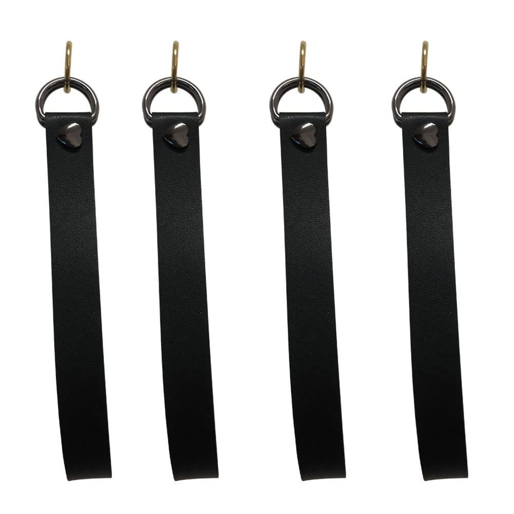 Decorative Leather Curtain Tiebacks Rope, PU Leather Curtain Rod Holder Windo…
