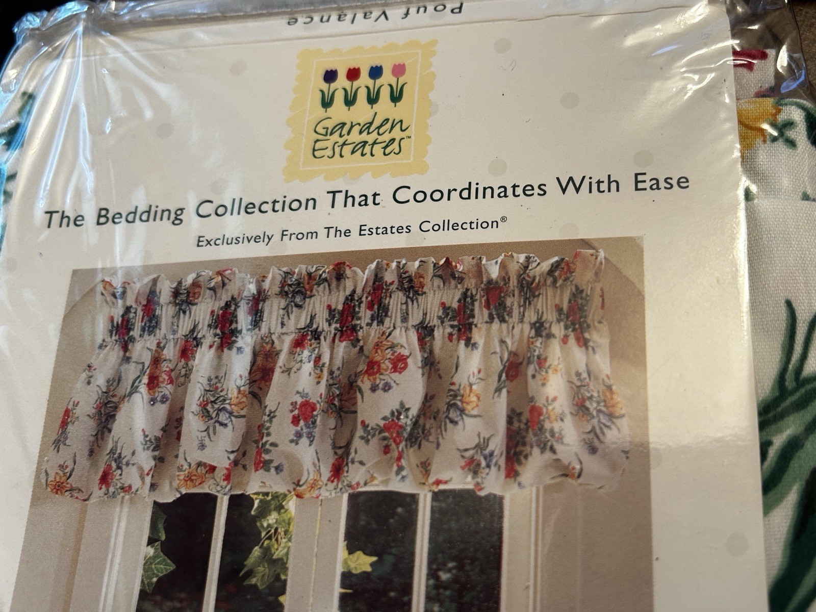 VTG Chelsea Floral Valance Window Curtain NEW 84 X 15 Garden Estates USA 1995