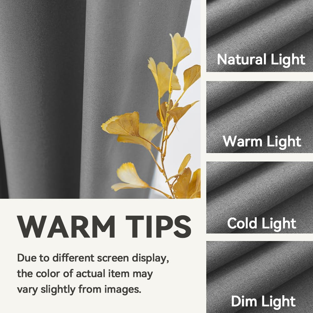 Flame-Retardant NFPA 701 Standard Curtain 96-Inch Single Panel 100% Blackout Cur