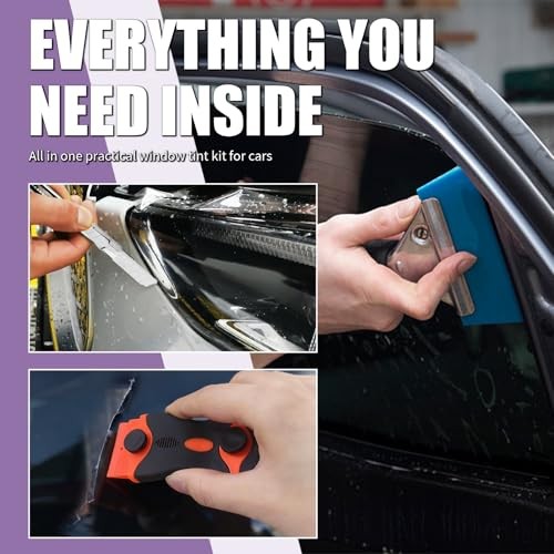 18PCS Car Window Tint Kit,Multi-Purpose Window Tint Car Kit with Felt