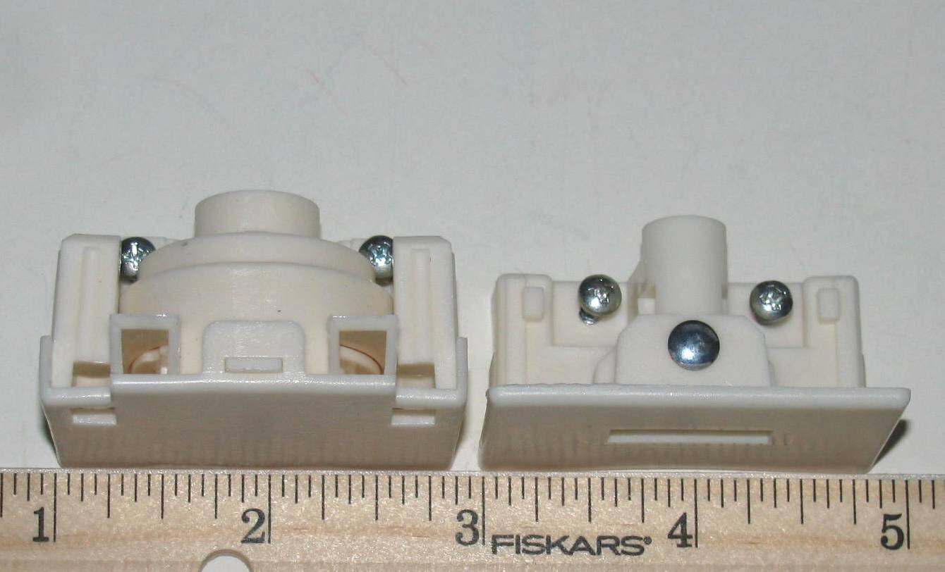 Vertical Blind TILT CONTROL SET 8A for 1-15/16 Notch-Less HeadRail 8-Prong Track