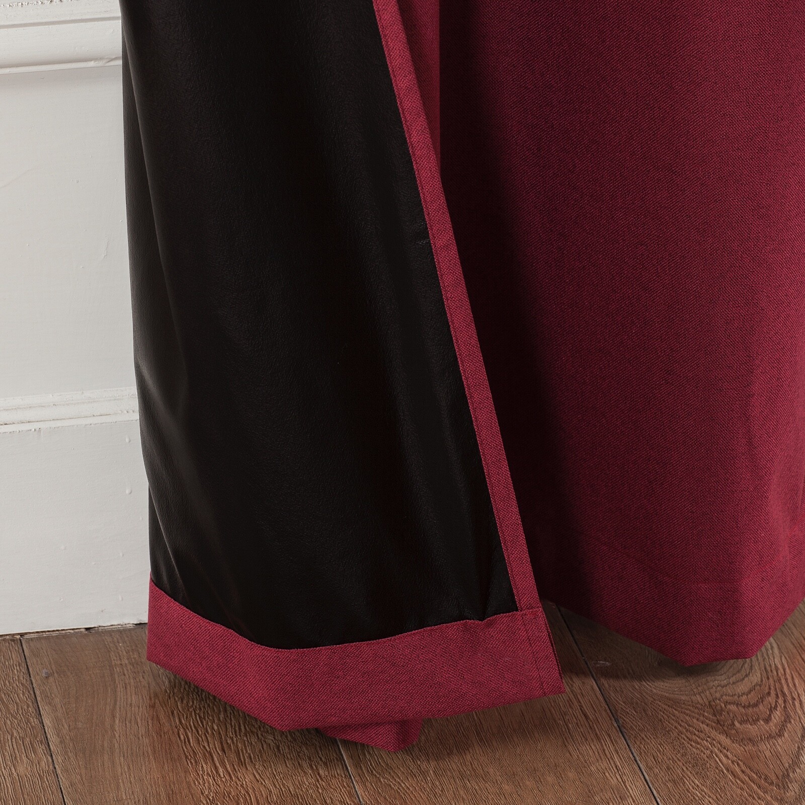 Set of Two (2) 100% Blackout Curtains Extra Wide 110 Inches – All Length – Wine
