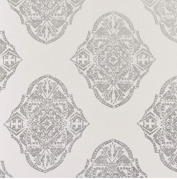Exclusive Home Augustus Silver Metallic Grommet Off White Curtains 54″x96″ NEW