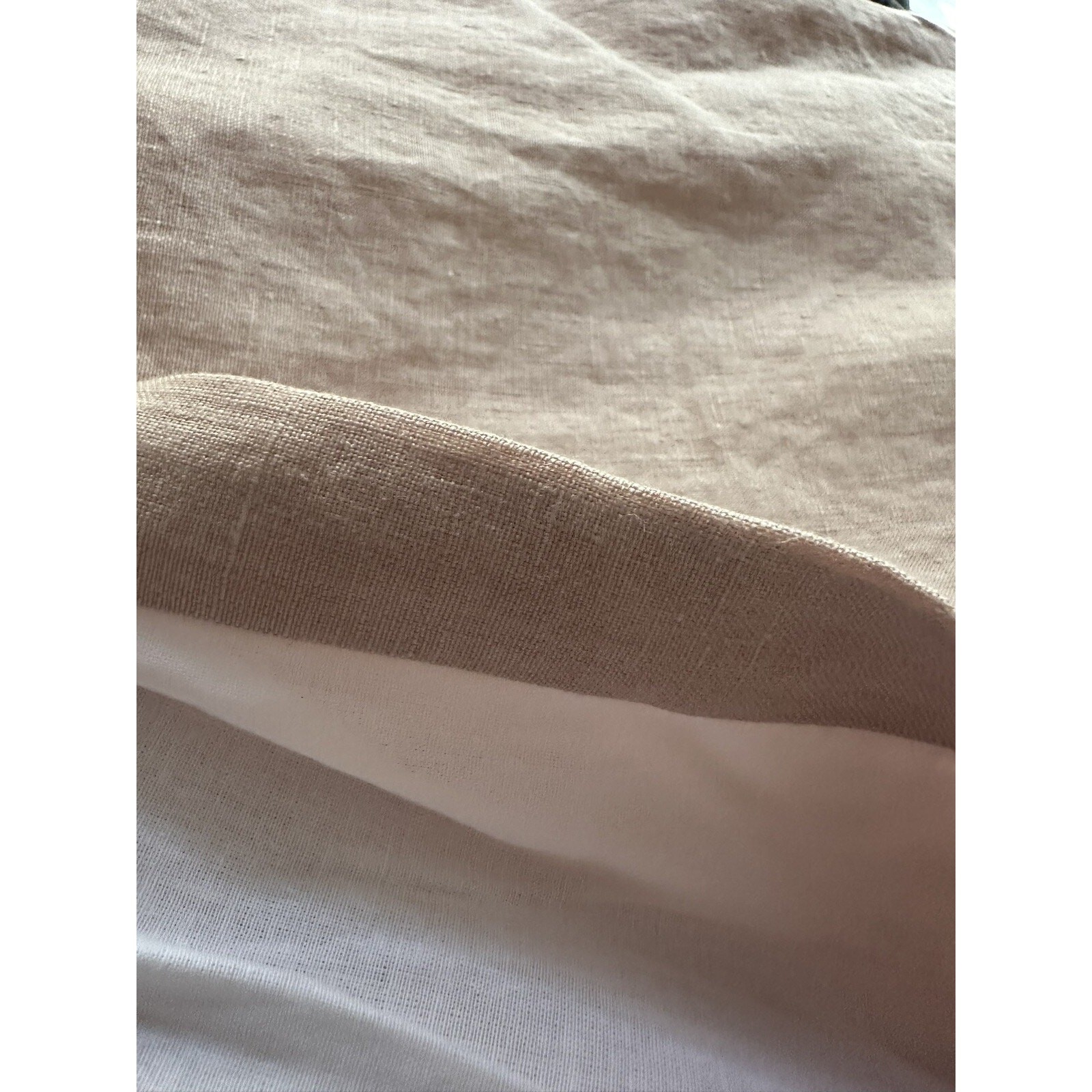 Pottery Barn Belgian Flax Linen 1 Single Drape Soft Lined 50×96” One Peach Blush