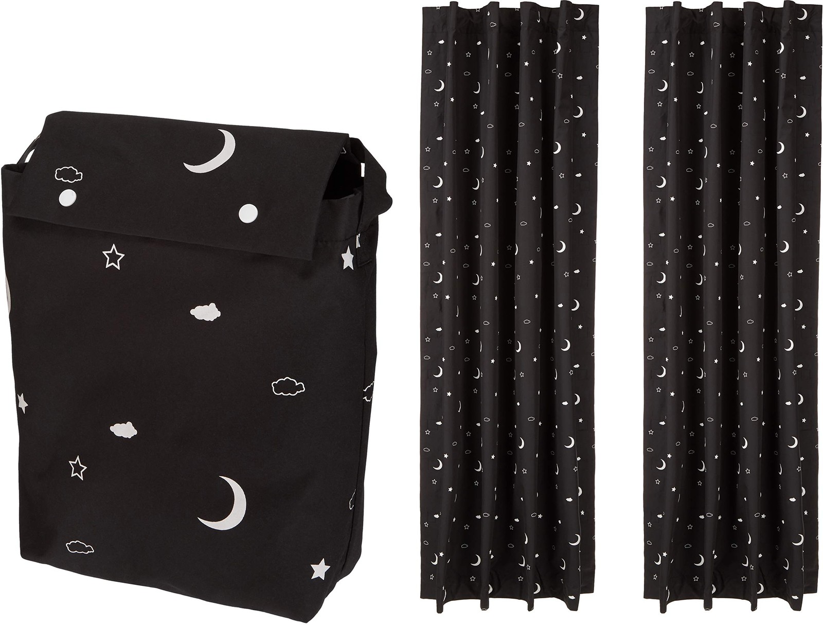Retailer Basics Portable Blackout Curtain Shade Suction Cups 50 W X 78L 2-Pack