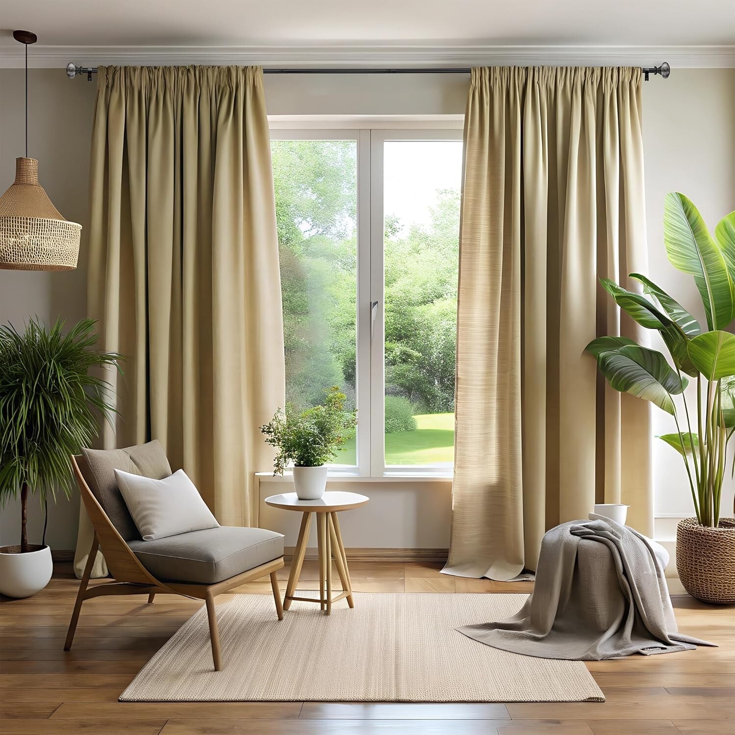Black Curtain Rods for Windows 28 to 48 Inches, Adjustable Heavy Duty Rods.