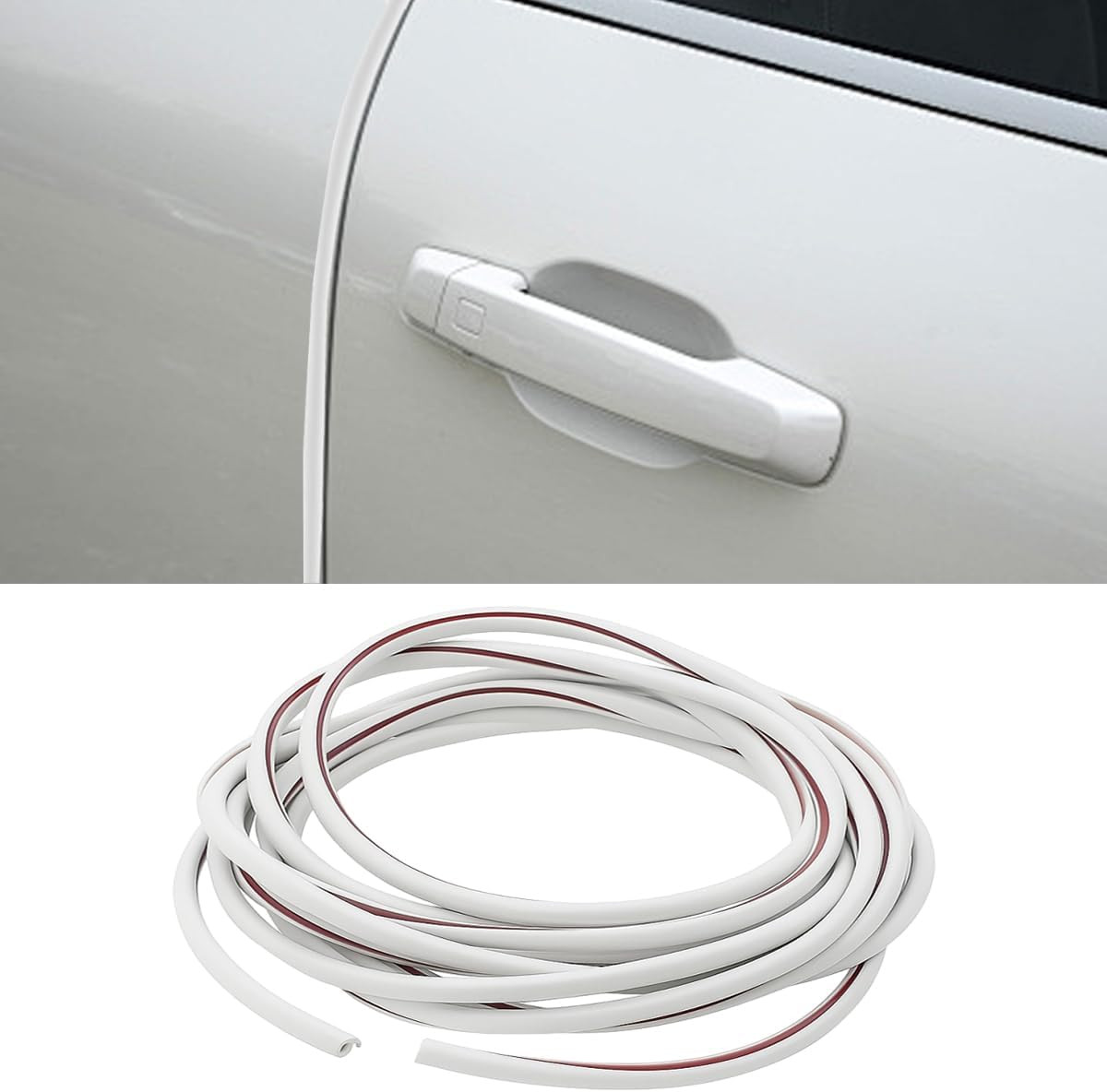 32Ft (10M) Car Door Edge Protector, Self-Adhesive Scratch Resistant U Shape Auto
