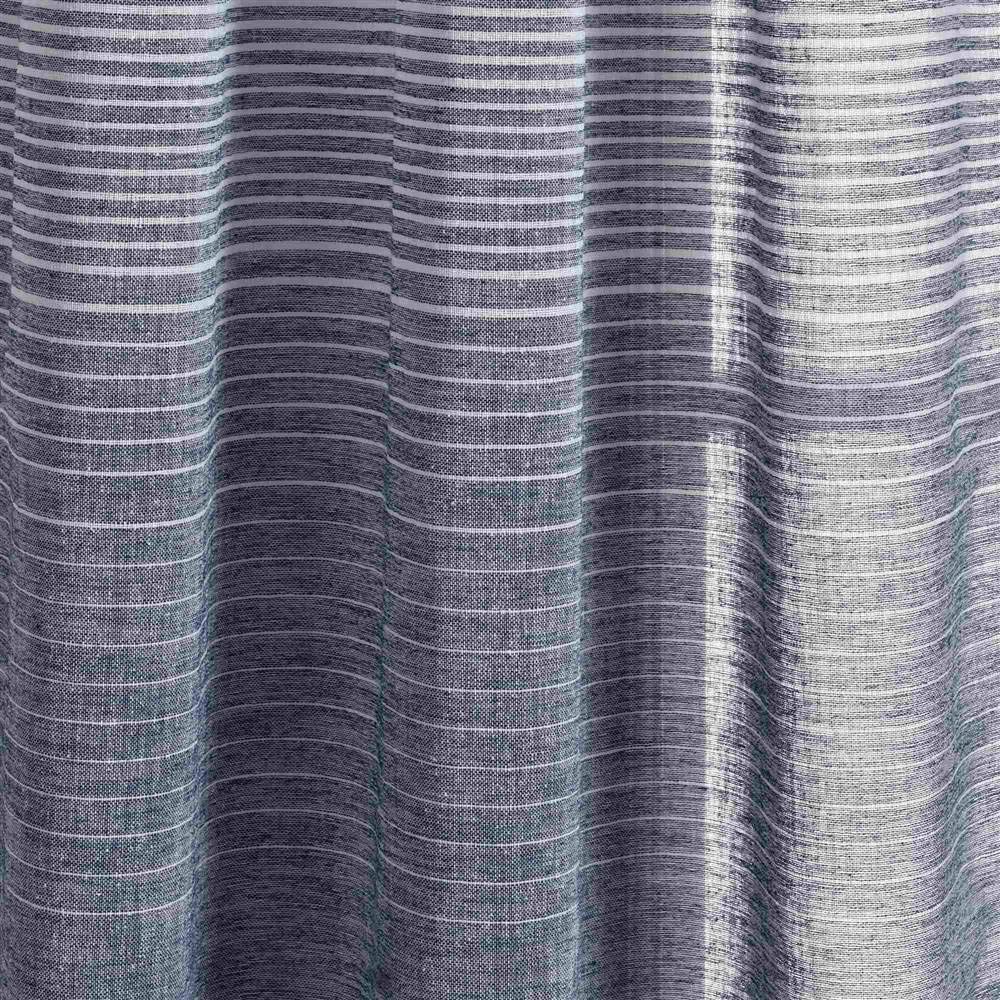 Ombre Stripe Grommet Sheer Window Curtain Panels Pair 38″ W x 84″ L Navy – Sh…