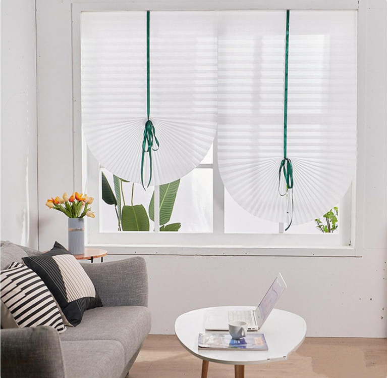 Temporary Blinds Cordless Shades 60%-70% Sunshade Window Blinds Free Cut Size
