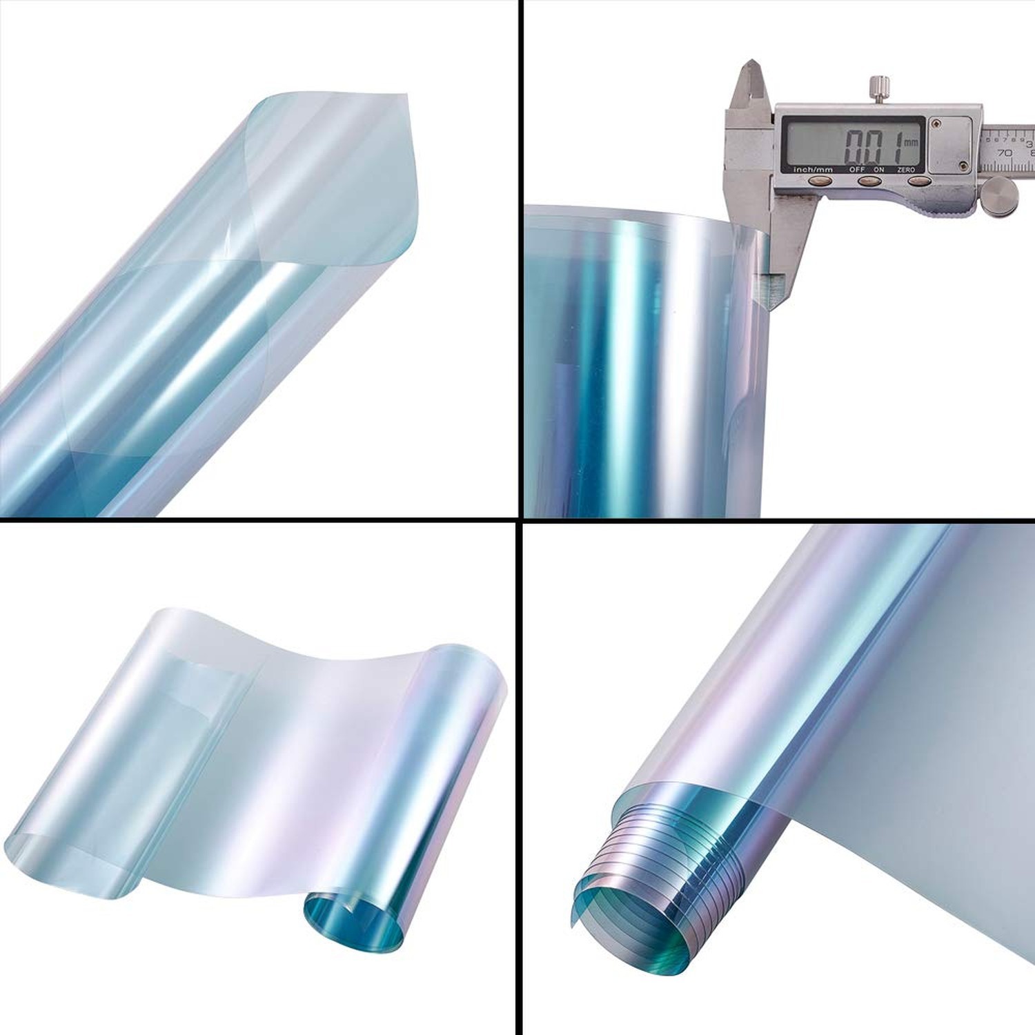 Dark Blue Chameleon Windshield Tint Car Window Foils Solar Protection Film Wi…