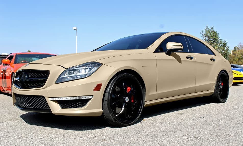 Vvivid Matte Rally Beige Vinyl Wrap Roll 25Ft X 5Ft