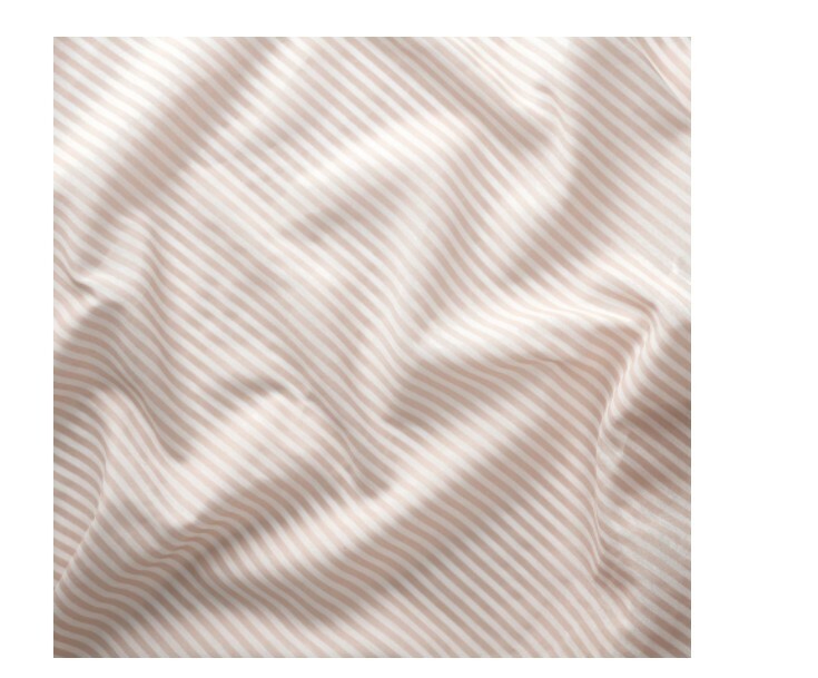 IKEA BYMOTT Curtain 1 PANEL, white/light gray stripes 47×98″405.099.68