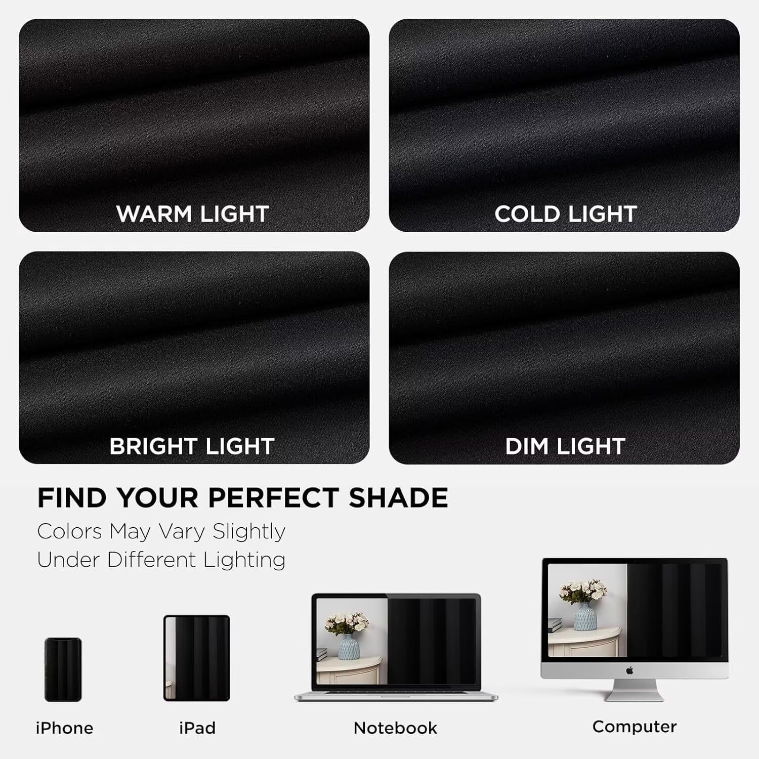Joydeco Curtains For Bedroom Black Out Curtains 108 Inch Long Room Darkening