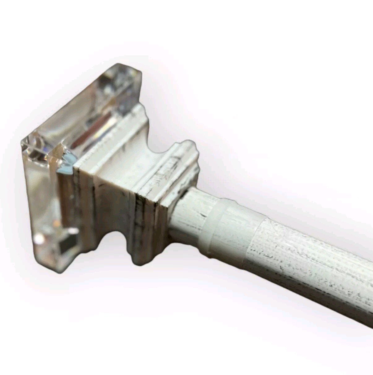 Prism 66 in. – 120 in. Adjustable Length 1 in. Dia Single Curtain Rod Kit White