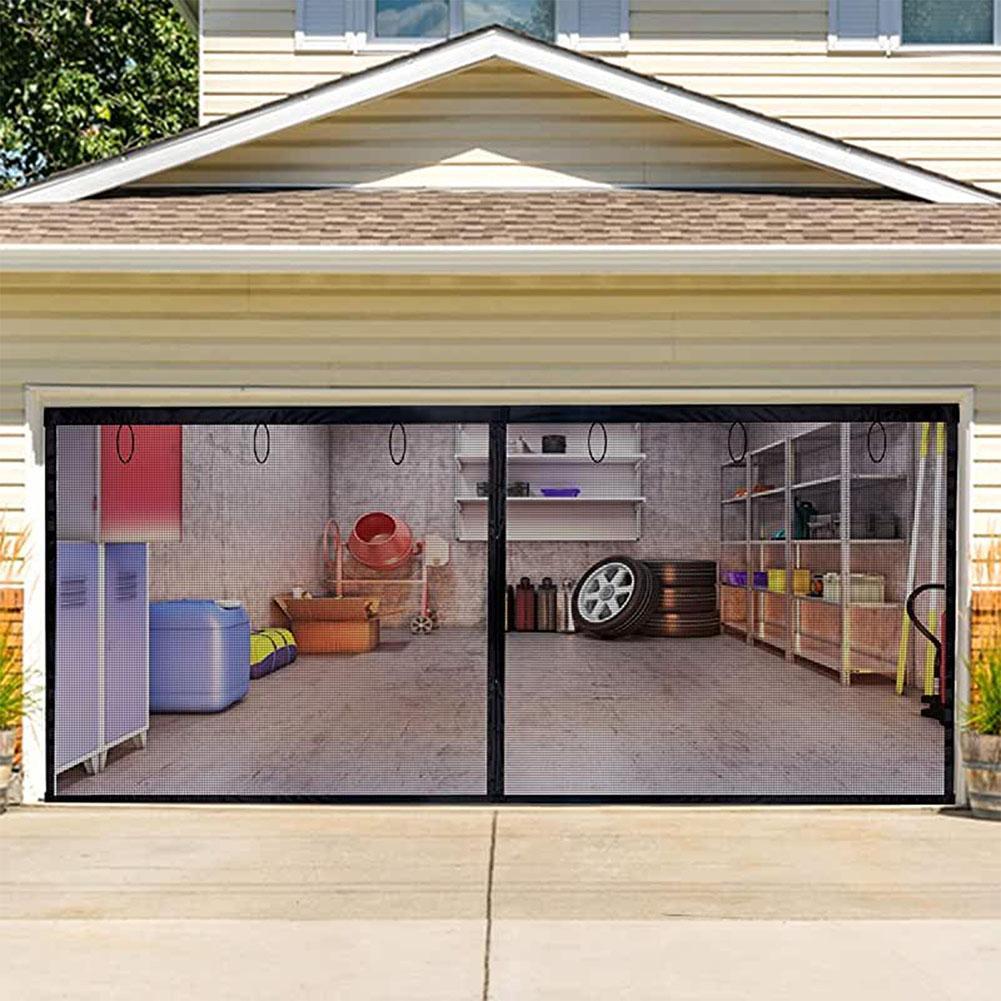 Garage Door Screen Self-adhesive Single Heavy Duty Mosquito Insects Mesh Net UK