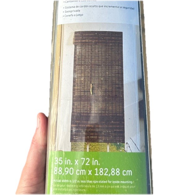 Style Selections Natural Woven Roman Shade 35×72