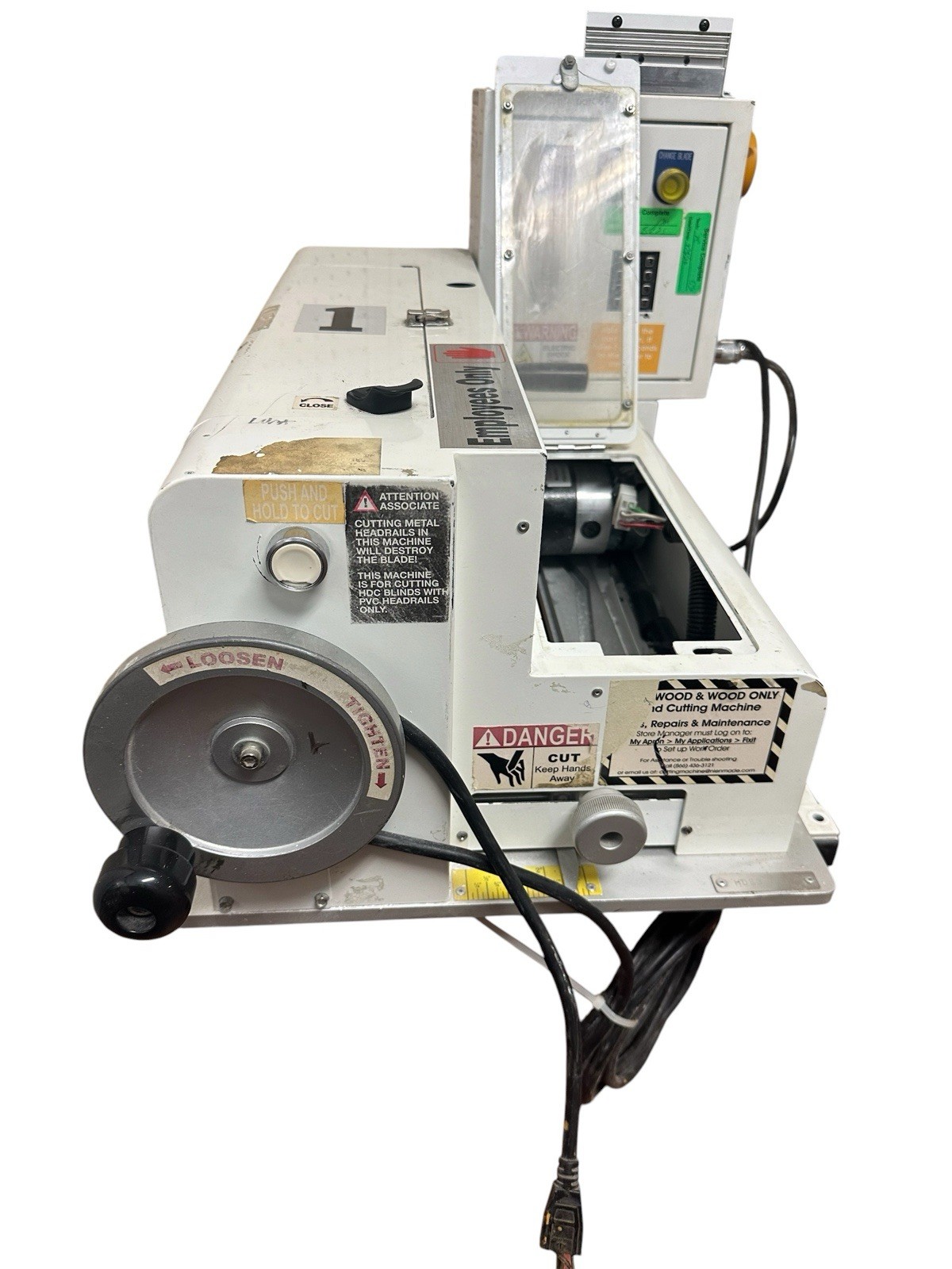 Professional Window Blind Cutting Machine HDS3 Faux Wood Real Wood Home Depot Fr