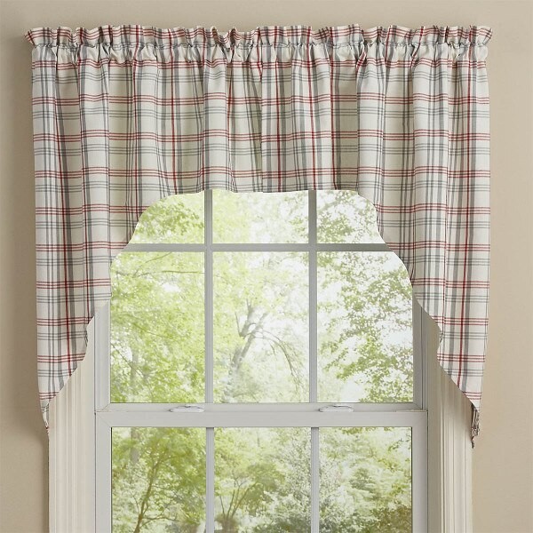 FARM YARD SWAG 72X36, WHITE, RED AND GRAY, NEW IN PACKAGE 335-46 FARMHOUSE