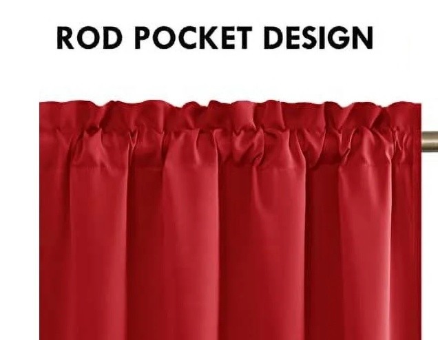 1PC THERMAL INSULATED VALANCE CURTAIN LIVING ROOM BEDROOM HOME DECOR 54X18″ TVLO