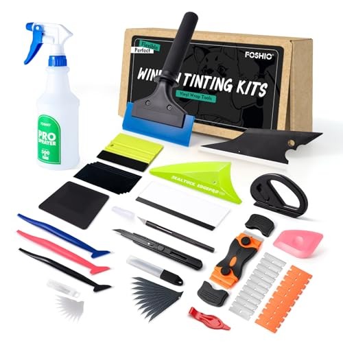 Window Tint Kit, Car Window Tint Tools Kit Vinyl Wrap Tool with 500ml