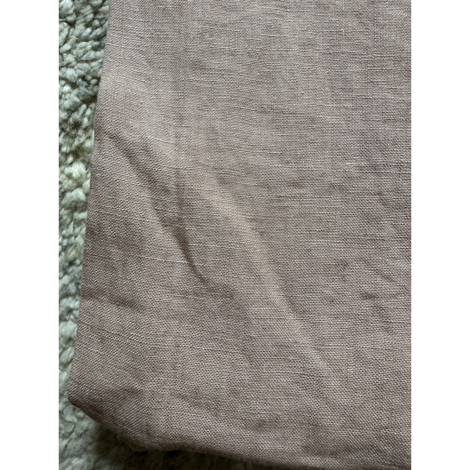 Pottery Barn Belgian Flax Linen 1 Single Drape Soft Lined 50×96” One Peach Blush