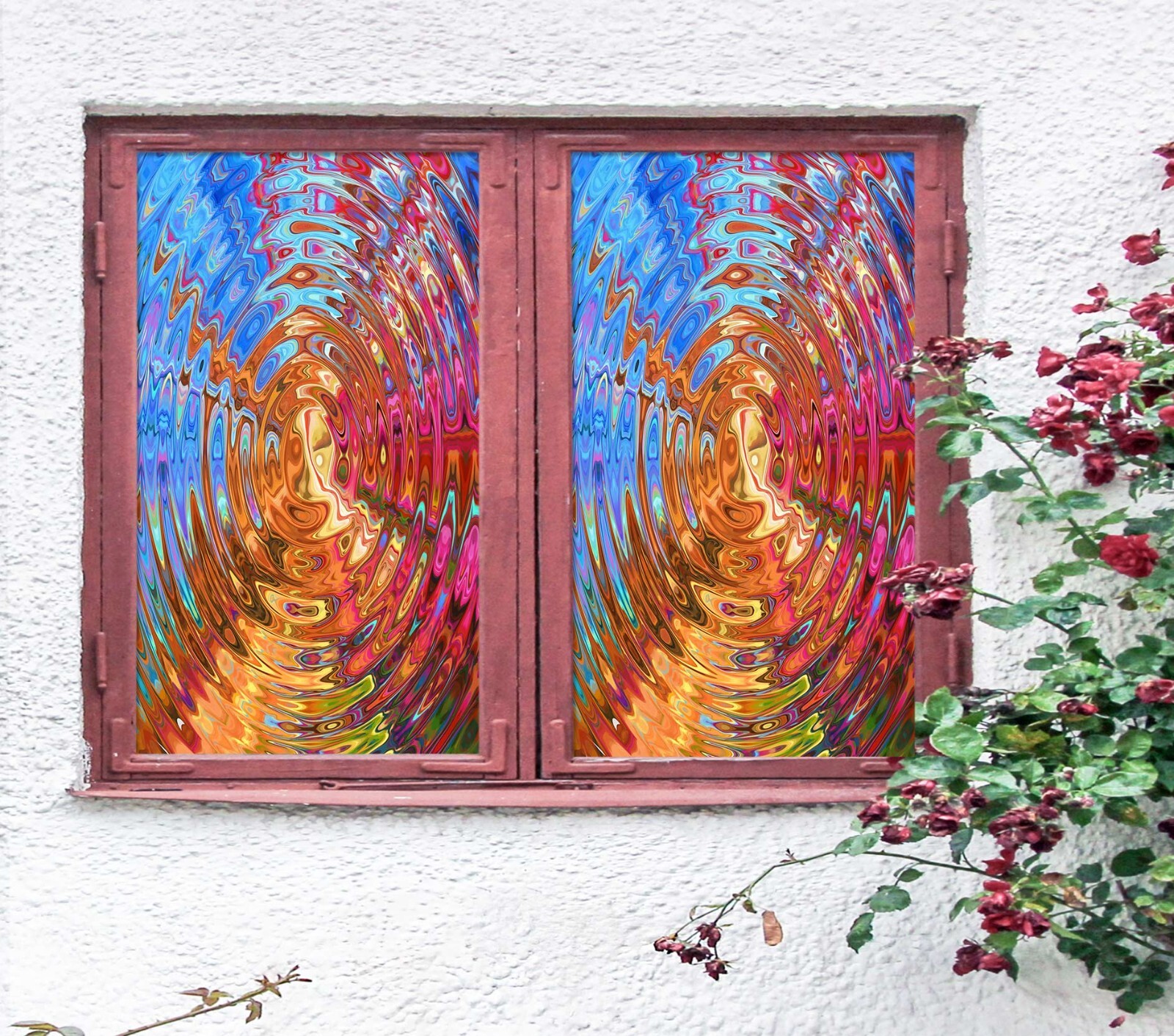 3D Water Ripple A903 Window Film Print Sticker Cling Stained Glass UV Sinsin