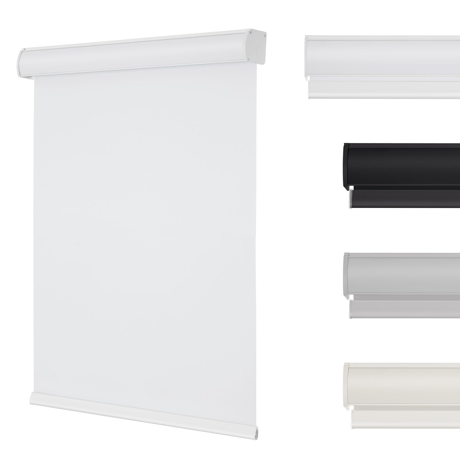 Changshade Cordless Blackout Roller Shades Valance Room Darkening Roll-Up Shade