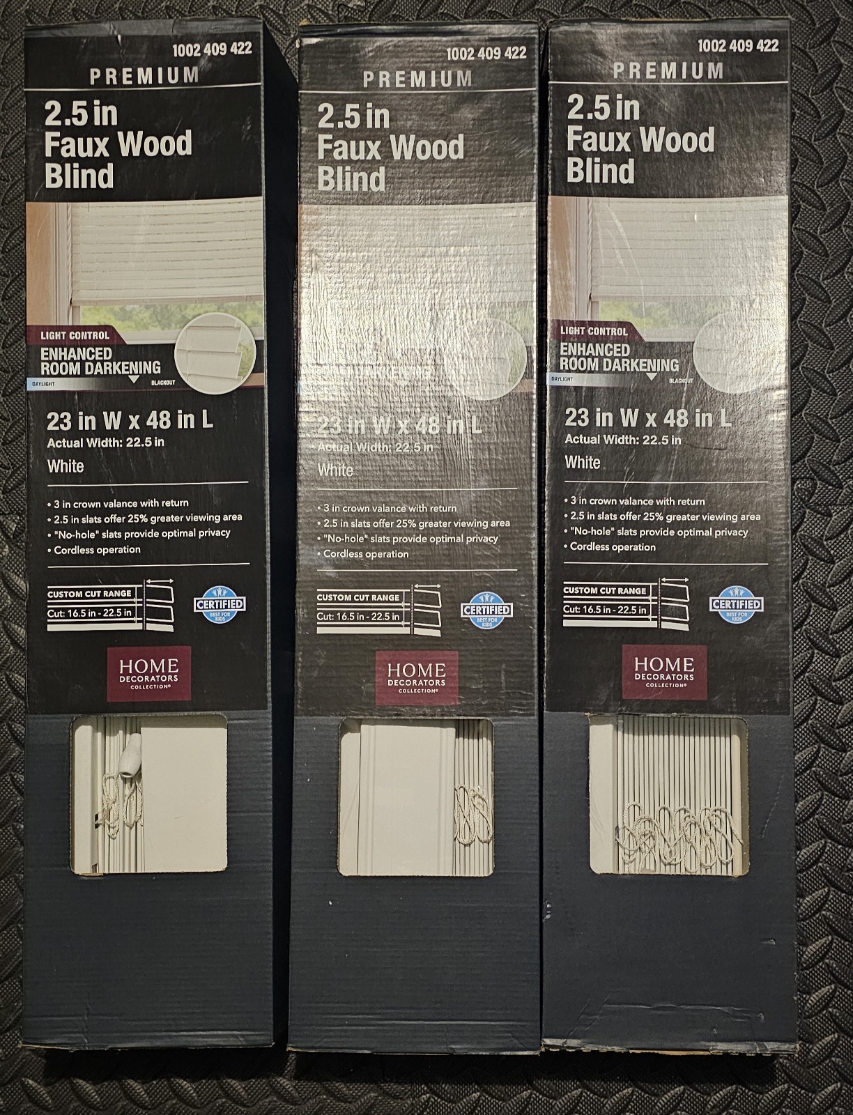 3 – Premium 2.5 In Faux Wood Blind
