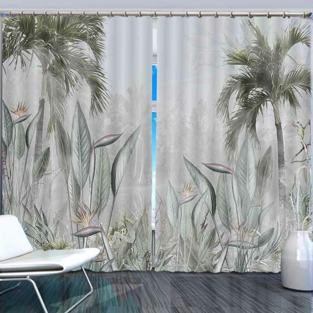 Numerical Soberness 3D Curtain Blockout Photo Printing Curtains Drape Fabric