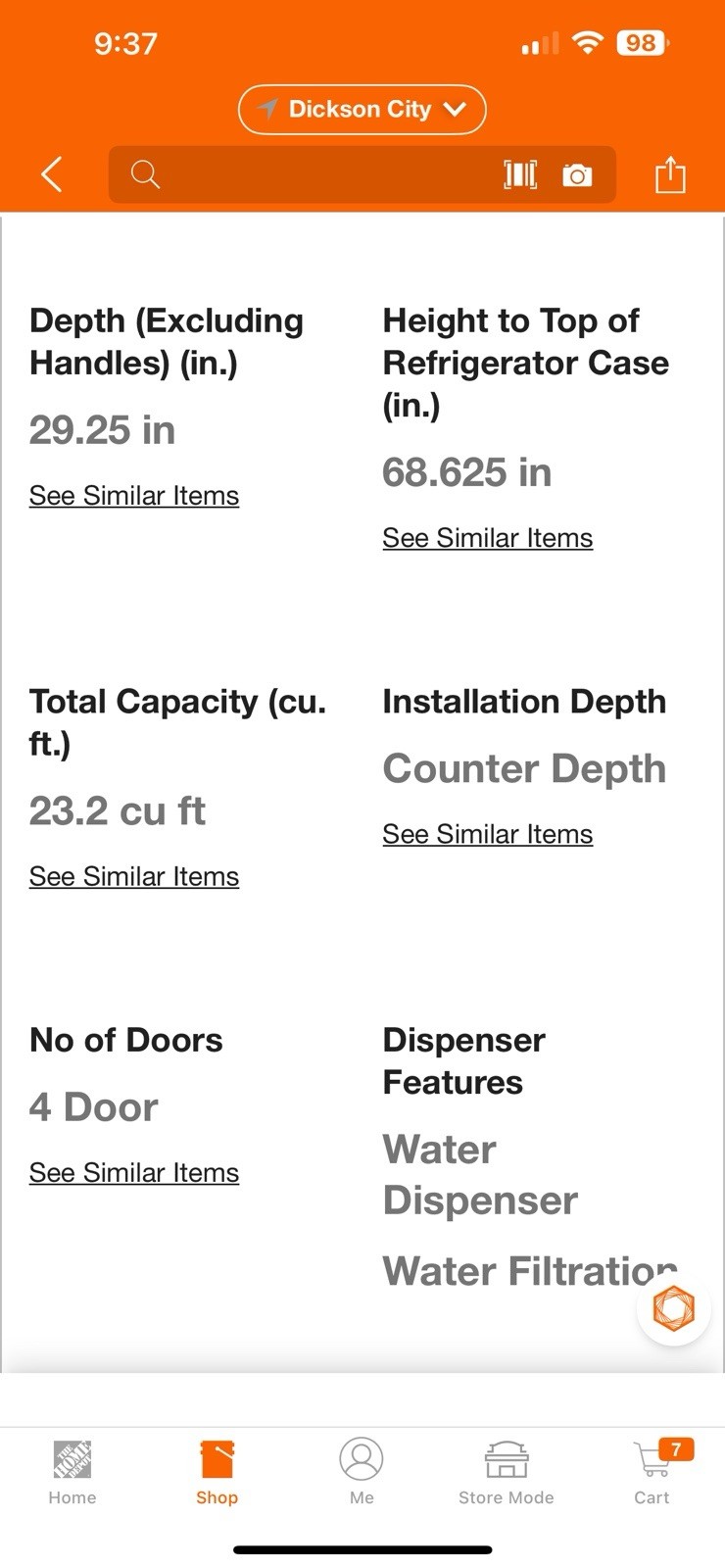 Cafe 36 Inch Redfrigerator