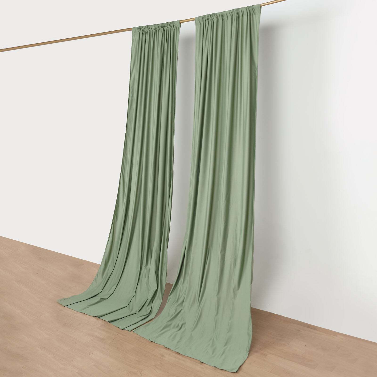 EUCALYPTUS SAGE 10 x 10 ft Polyester BACKDROP CURTAINS Drapes Panels Decorations
