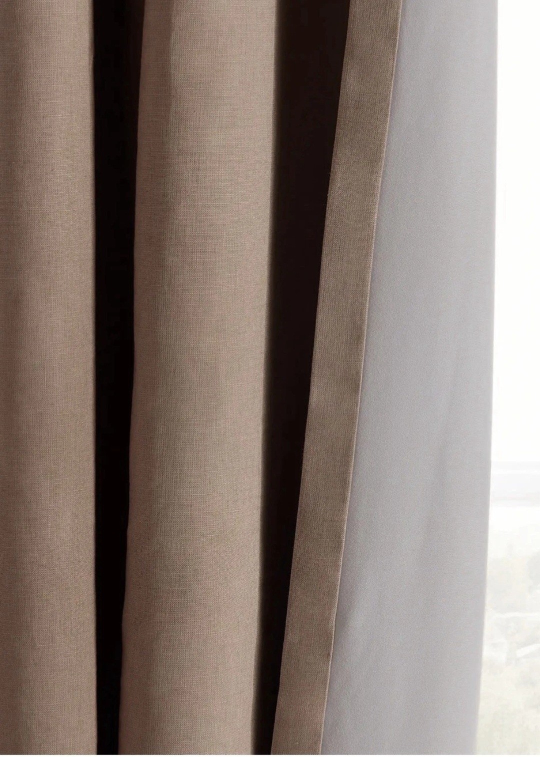 Quince European Linen True Blackout Curtain Single Panel 48×96 Rose Quartz NWOT