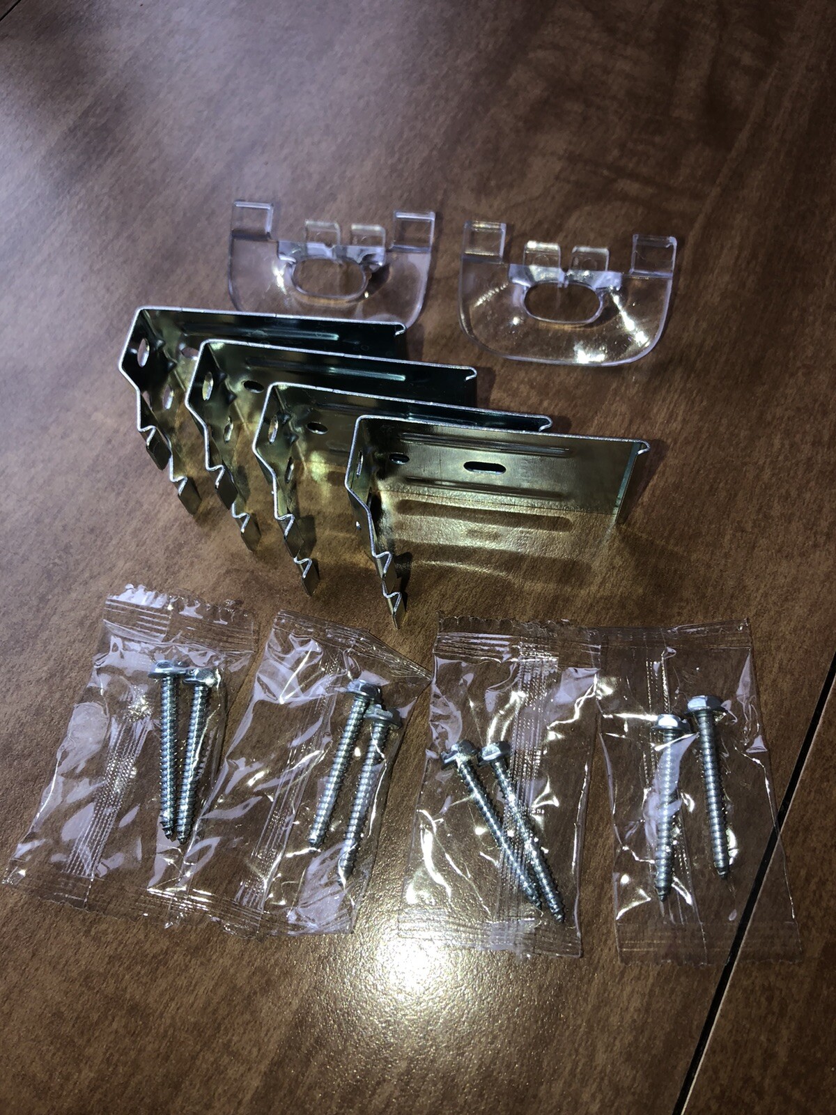 Graber/Bali Crystal Pleat Cordless Cellular Shade Bracket metal Qty 4 + extras