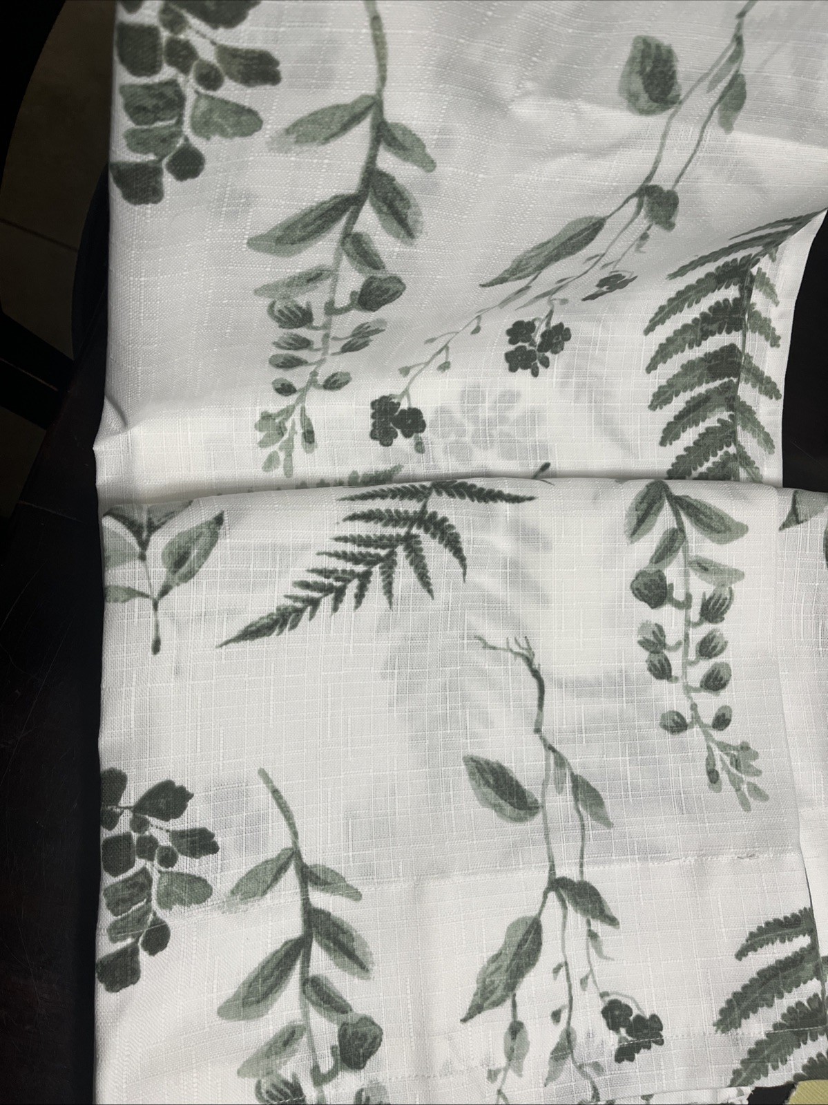 IKEA SMASARV ONE Single Long Panel 57×98 FERN Botanical LEAF White/Green