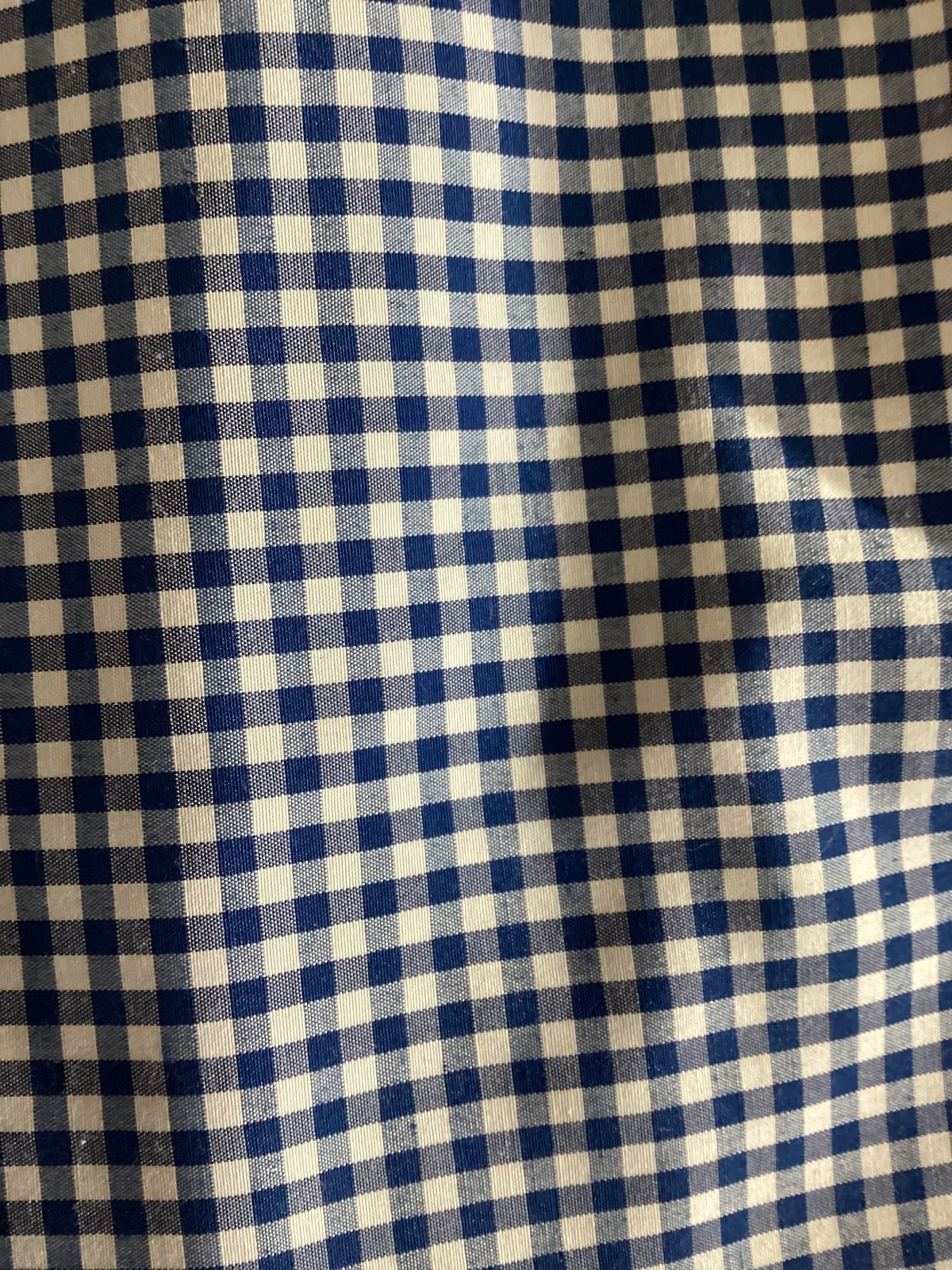Handmade Gingham Plaid Valance, 52 x 15 inches