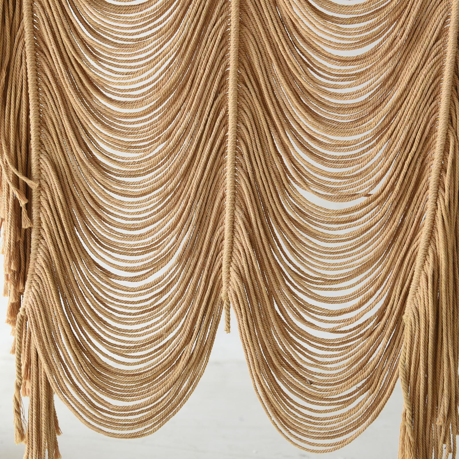 Macrame Curtain Boho Curtain Room Divider Doorway Wall Decor Fiber Yarn Art C…