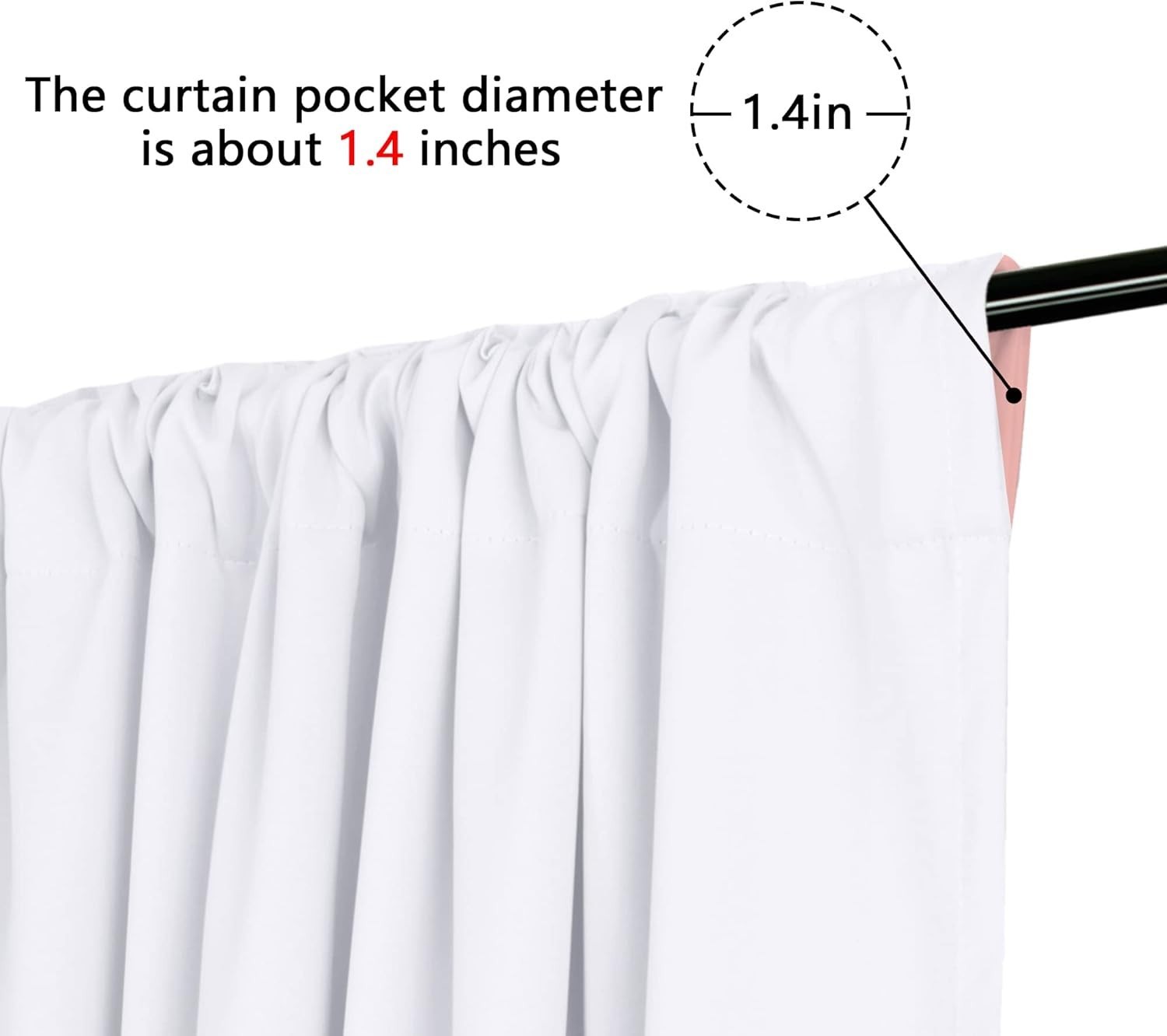 Cinbloo Wooden Barn Door Curtains Rod Pocket Rustic Brown Barnwood Garage Gate W