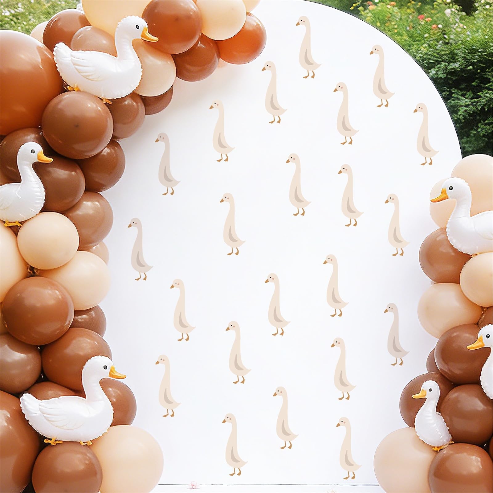 Cute Geese Wall Stickers Peel and Stick Goose Decals Funny Animal