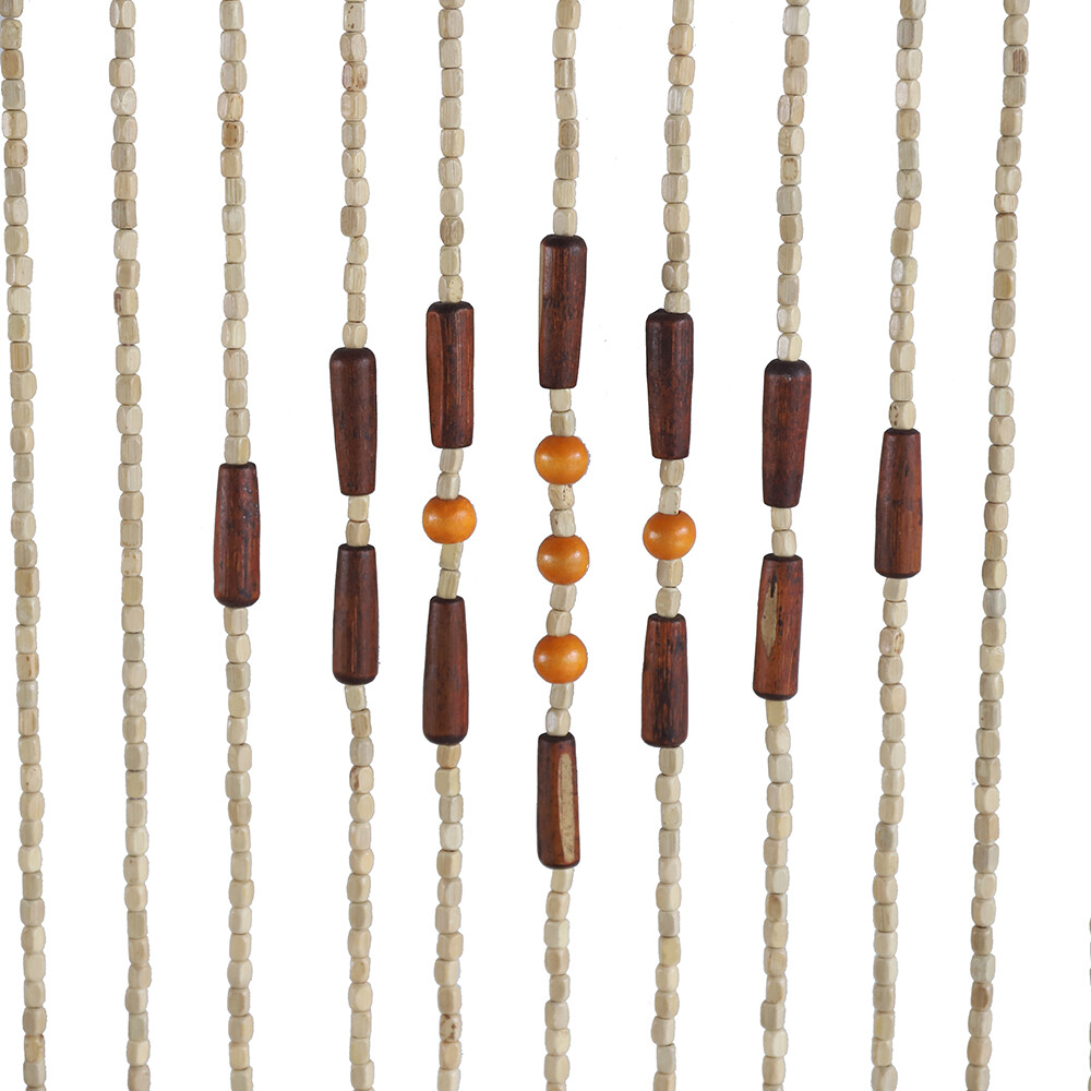 Bead Curtain, String Door Curtains Beaded Wooden Curtain 31 Line For Doorway