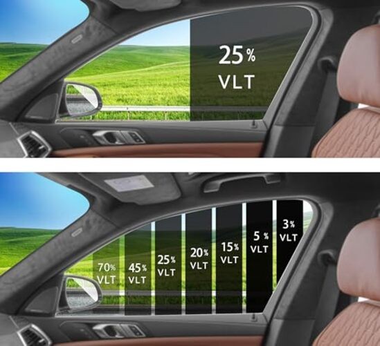2Ply Premium Window Tint Film for Car 24”in x 10’ft (25% 24in×10ft Vlt:25%