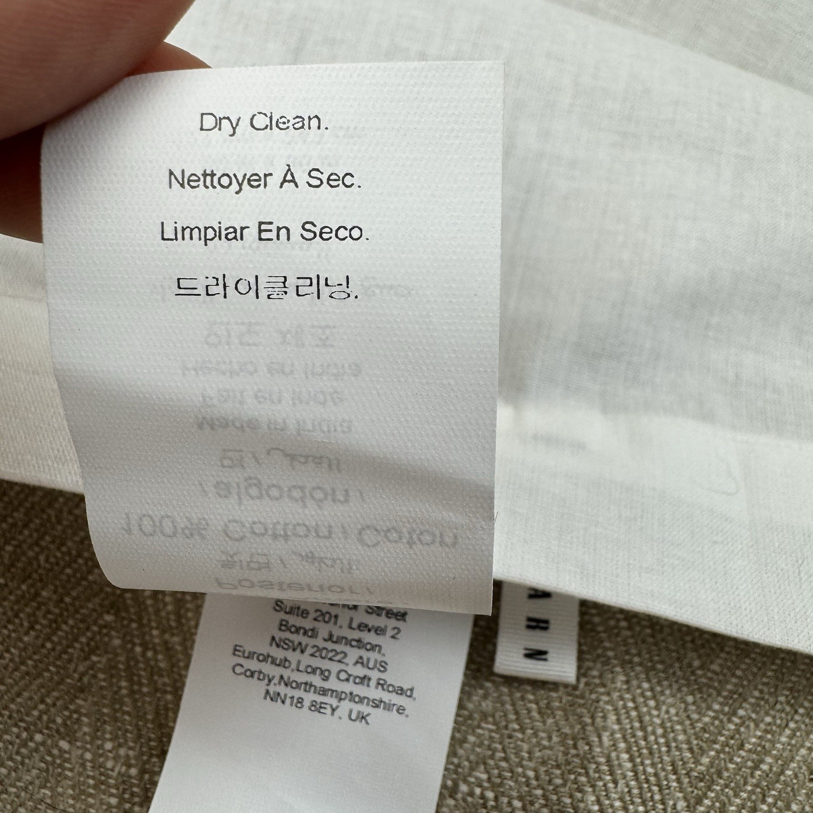 Pottery Barn (1) Herringbone Curtain Drape 50”x96” Cotton Lined Flax Multi NWOT