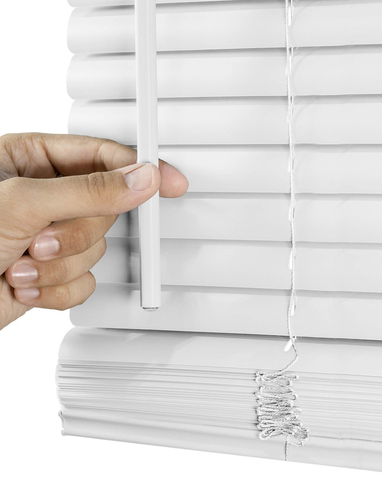 Cordless Mini Blinds, 1-inch Slats, Vinyl Window Shades, Light Filtering & Priva