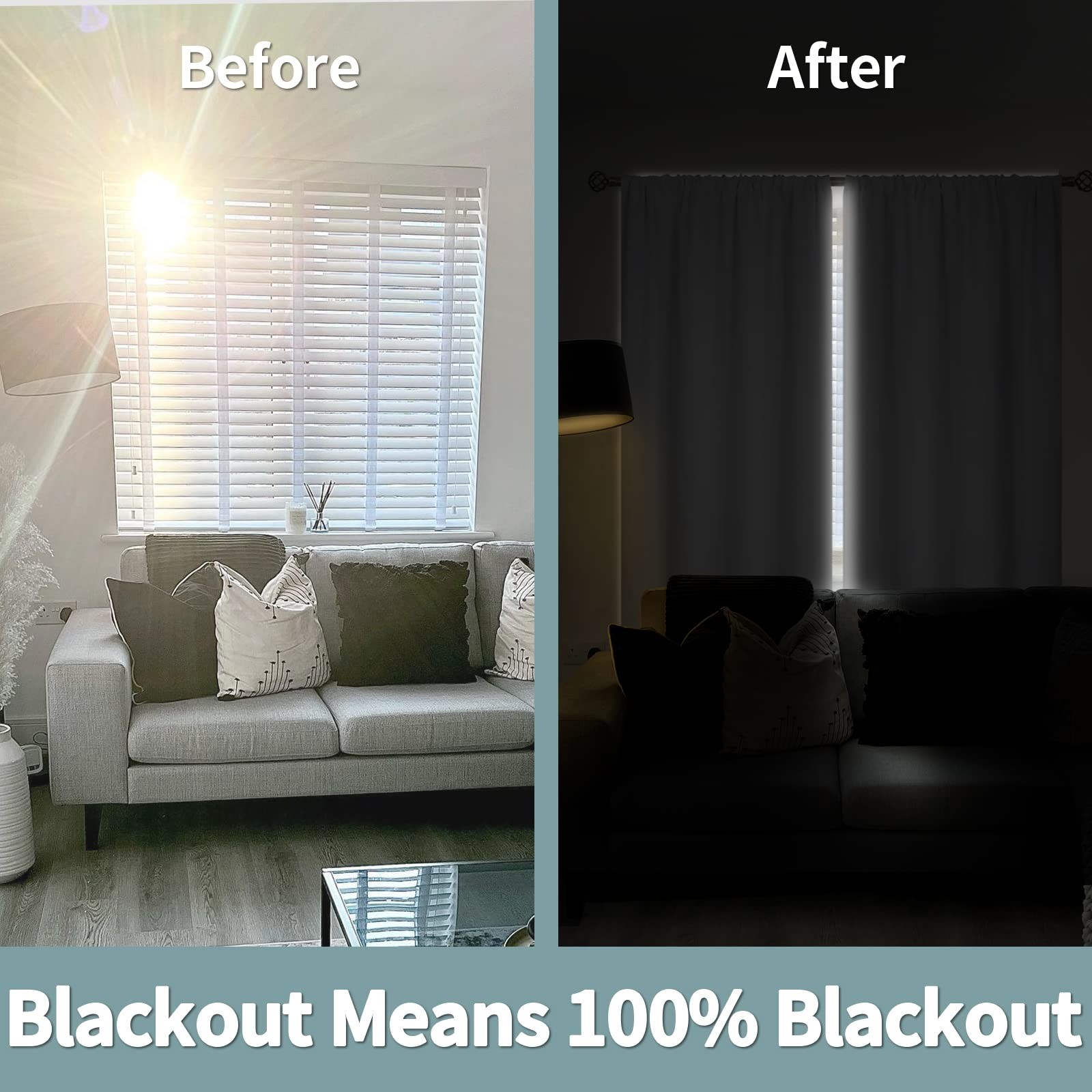 BGment White Blackout Curtains for Bedroom 63 Inch Long – Thermal Insulated