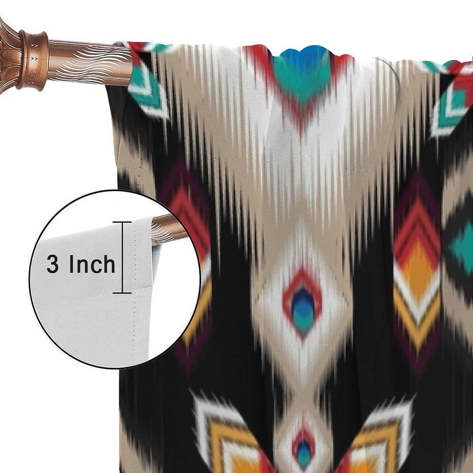 Aztec Native American Curtains for Bedroom Living Room, 82 Inch Southwestern …