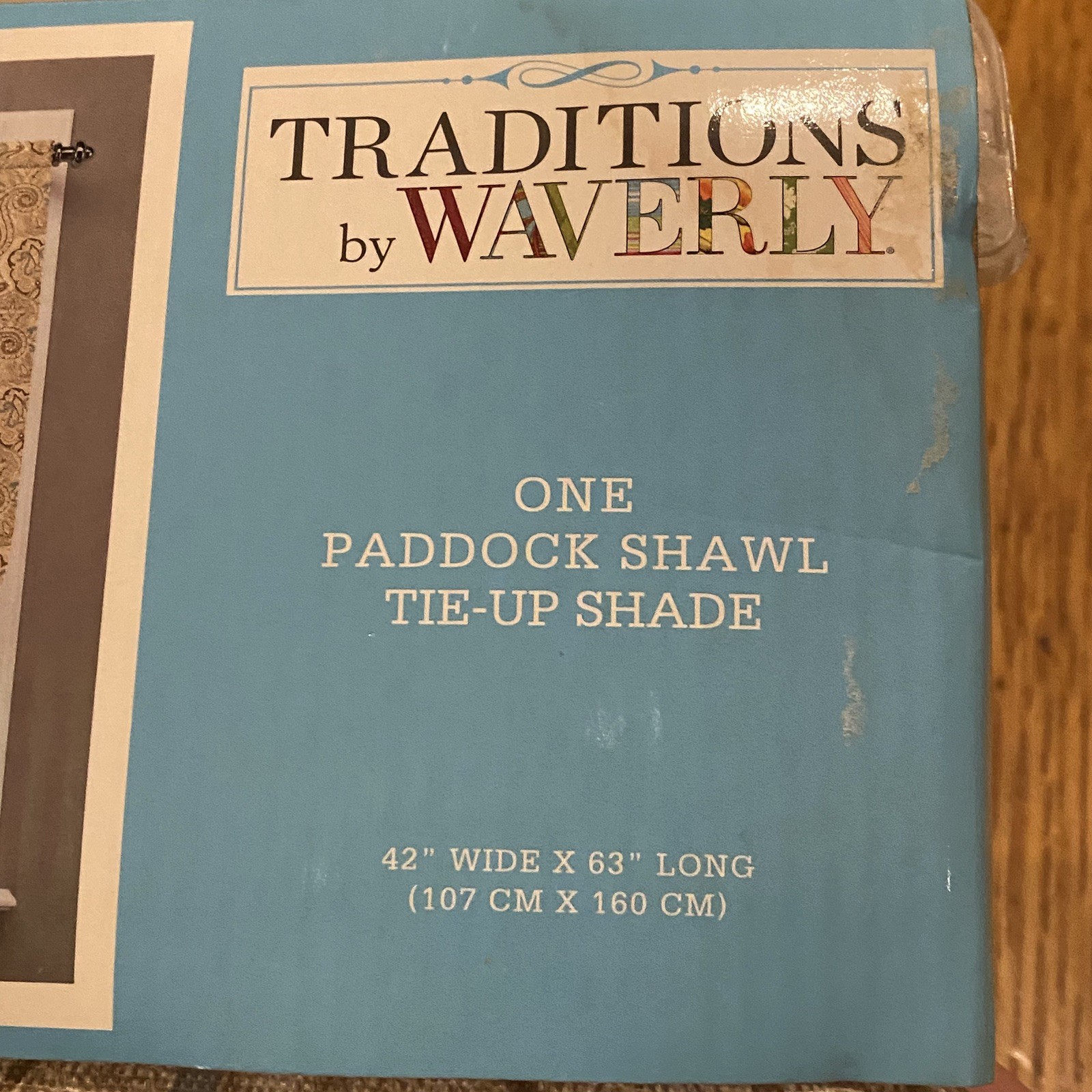 Traditions By Waverly Paddock Shawl Tie-Up Shade New Pearl Beige 63”L X 42”W
