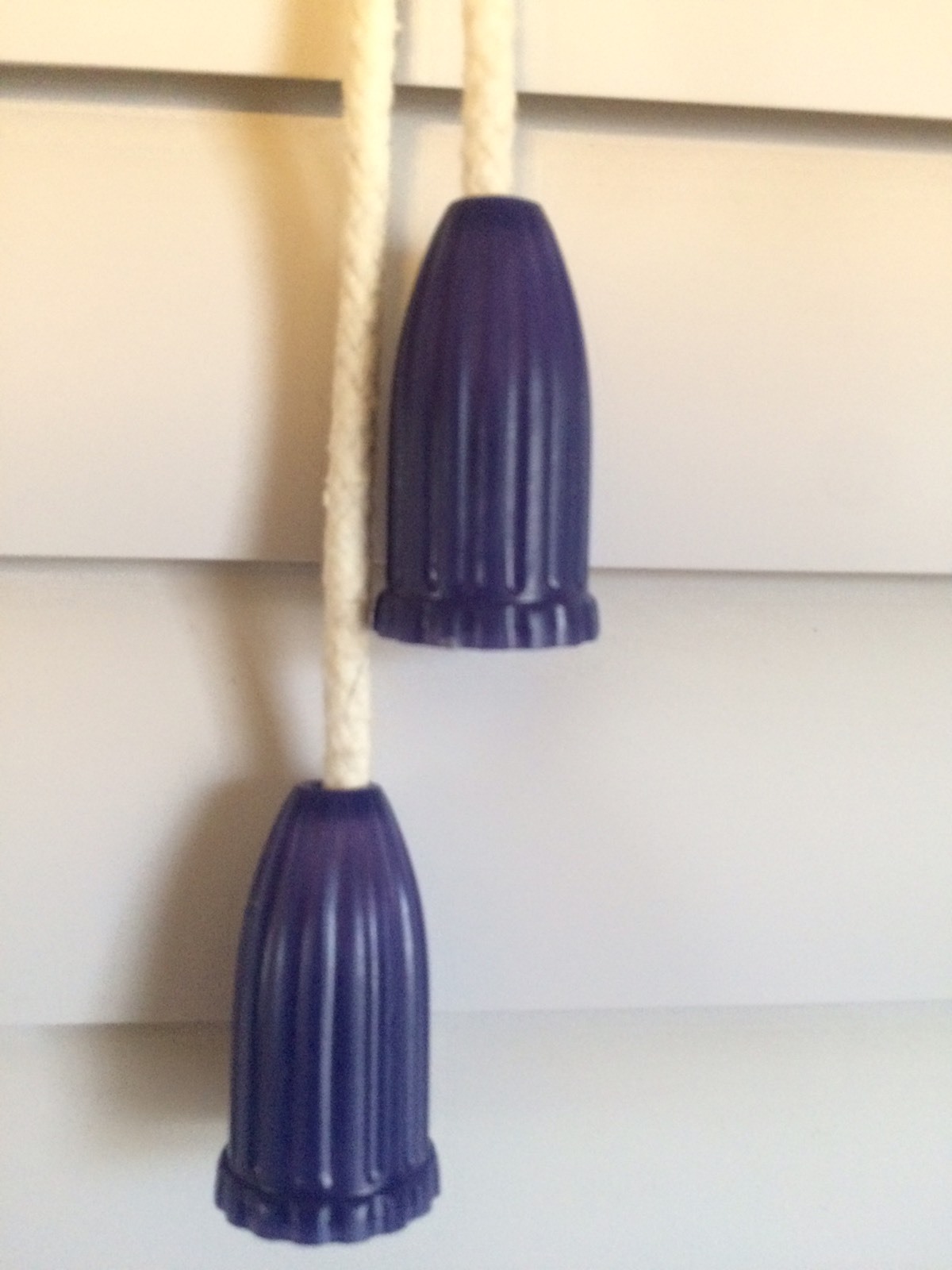 Vintage/Retro/ Mid Century Modern/ Purple Window Blind/Lamp Pulls NOS Lot of 6